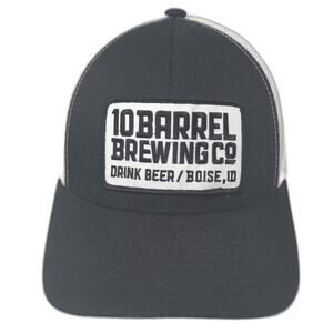 10 Barrel Brewing Co Drink Beer Boise ID Trucker Hat Black White Snapback OSFA